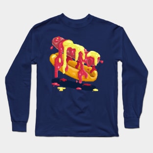 Melting sauce hotdog Long Sleeve T-Shirt